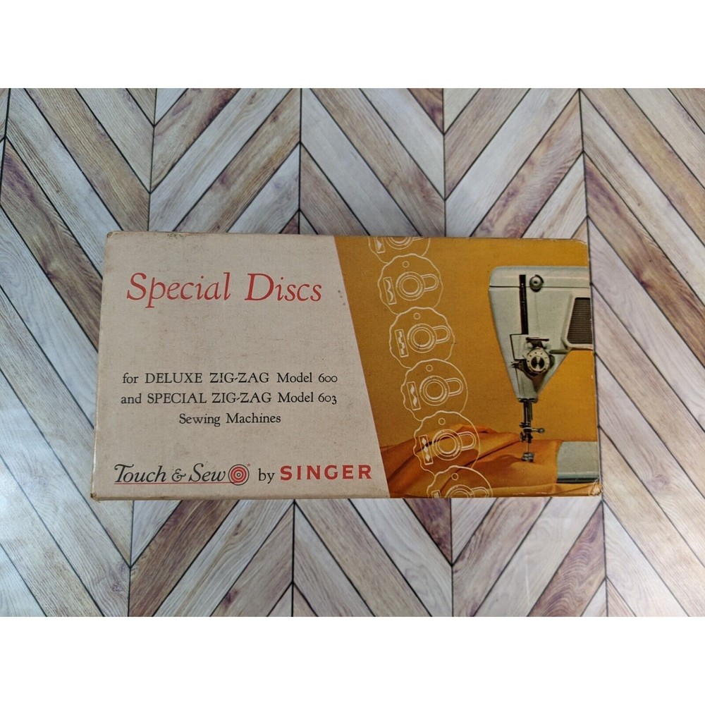Vintage Singer Touch & Sew Special Discs in Original Box